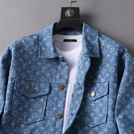 LV DENIM SHIRT JACKET BLUE MONOGRAM 238991