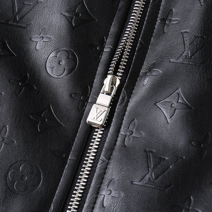 LV SHIRT JACKET IN BLACK MONOGRAM EMBOSSED CALFSKIN 238993