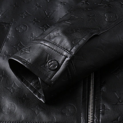 LV SHIRT JACKET IN BLACK MONOGRAM EMBOSSED CALFSKIN 238993