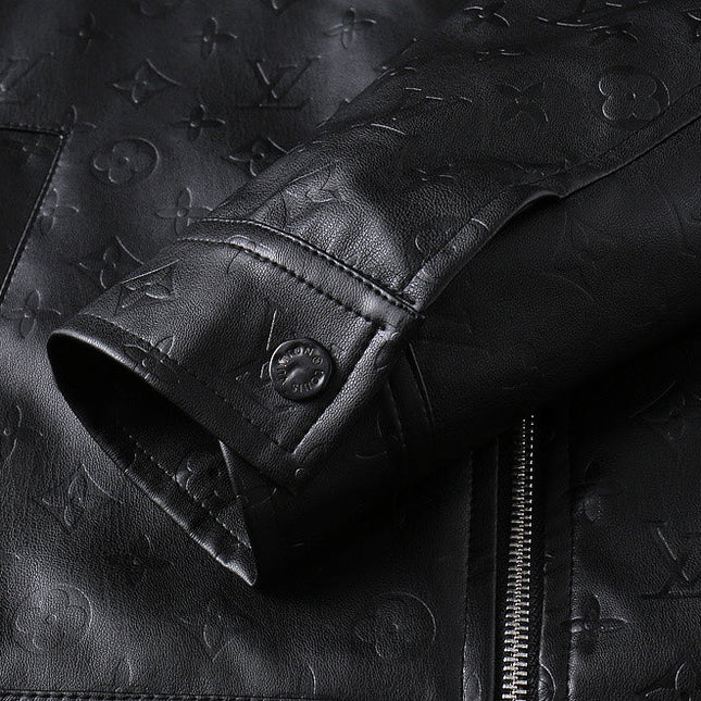 LV SHIRT JACKET IN BLACK MONOGRAM EMBOSSED CALFSKIN 238993