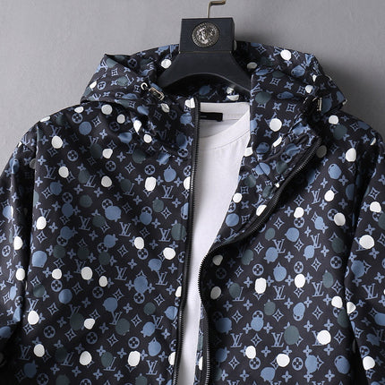LV BLACK MONOGRAM HOODED JACKET 238997