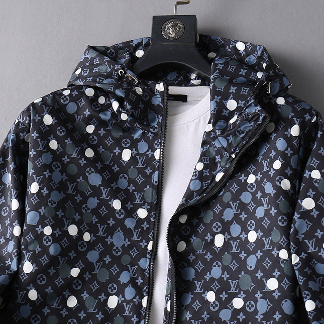 LV BLACK MONOGRAM HOODED JACKET 238997