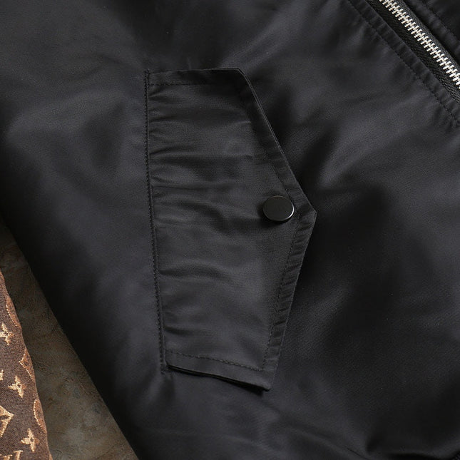 LV WINDBREAKER BLACK AND BROWN MONOGRAM 238972