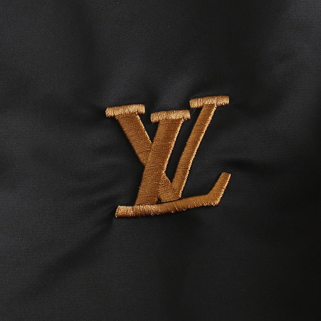 LV WINDBREAKER BLACK AND BROWN MONOGRAM 238972