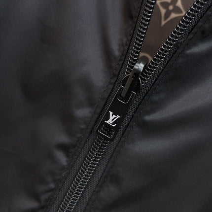 LV DOUBLE-SIDED JACKET BLACK AND BROWN 239023