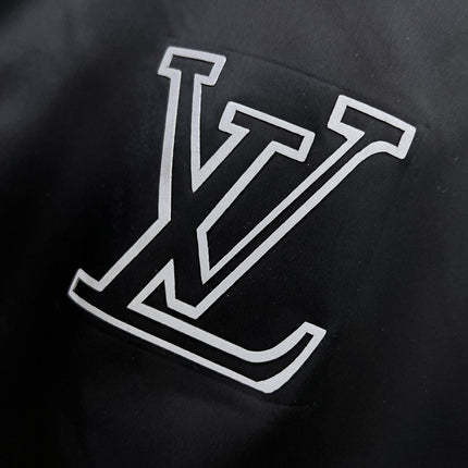 LV DOUBLE-SIDED JACKET BLACK AND BROWN 239023