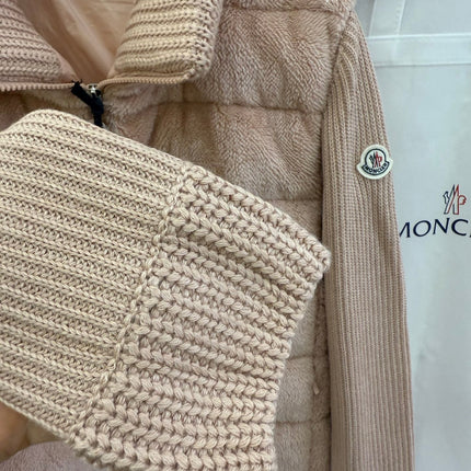 MONCLER 25S WOOL CARDIGAN IN PINK 067
