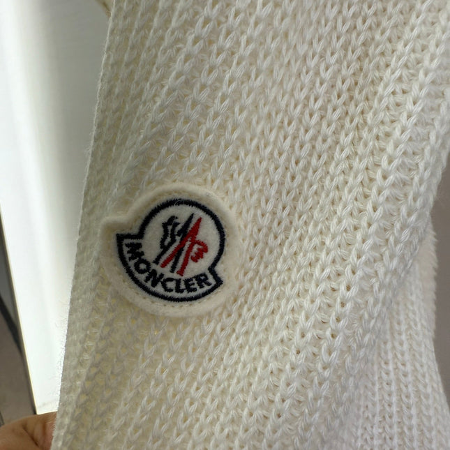 MONCLER 25S WOOL CARDIGAN IN WHITE 068