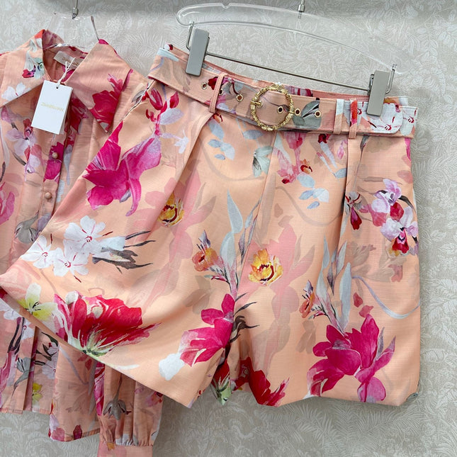 ZIMMER NEW PRINTED TOP AND SHORTS SET 269286