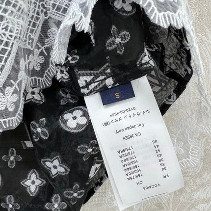 LV SLEEVELESS TOP WITH SCALLOPED LACE HEM 263195