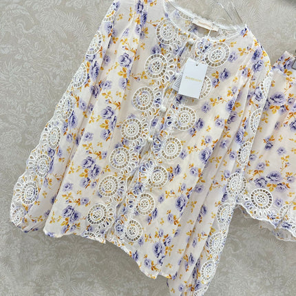 ZIMMER NEW PRINTED TOP AND SHORTS SET 269293