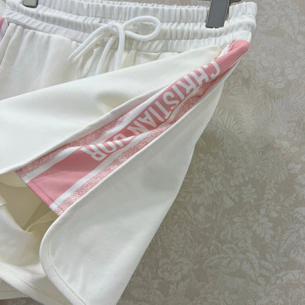 DIOR TRIMMED SHORT-SLEEVE T-SHIRT AND SHORTS SET 275221
