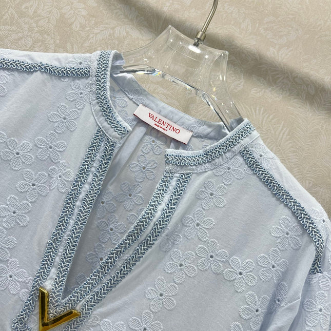 VALENTINO LONG-SLEEVE TOP AND SHORTS SET 275213