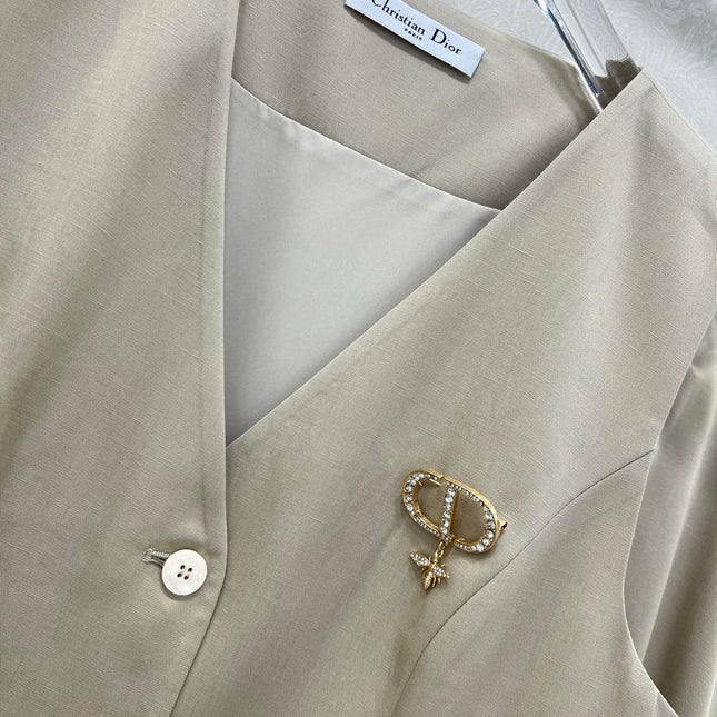 DIOR WIDE-LEG PANTS AND VEST SET 275206