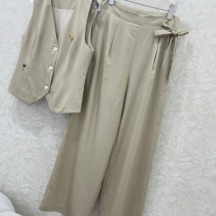 DIOR WIDE-LEG PANTS AND VEST SET 275206