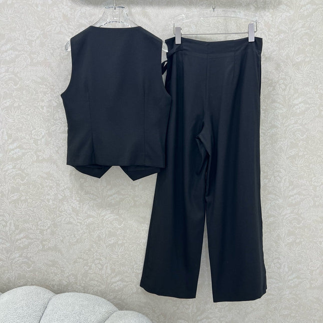 DIOR WIDE-LEG PANTS AND VEST SET 275208
