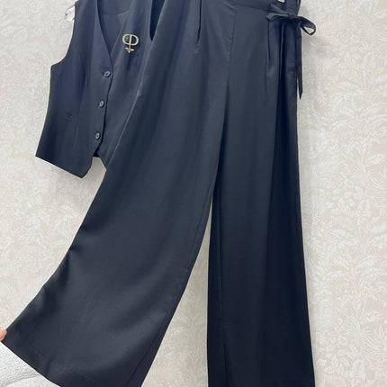 DIOR WIDE-LEG PANTS AND VEST SET 275208
