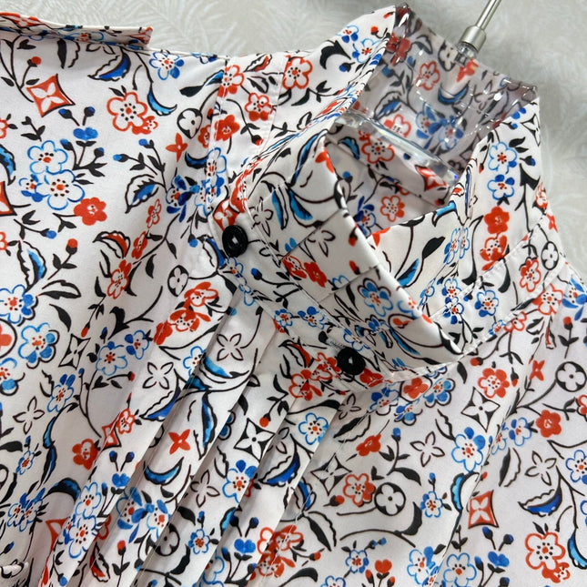 LOUIS VUITTON MONOGRAM FLORAL PRINT DRESS 275199
