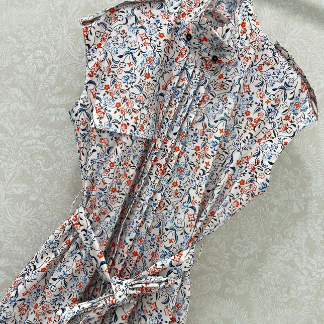 LOUIS VUITTON MONOGRAM FLORAL PRINT DRESS 275199