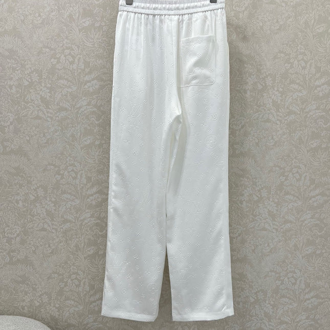 LOUIS VUITTON WIDE-LEG PANTS WITH MONOGRAM PATTERN 275194
