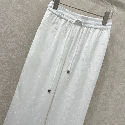 LOUIS VUITTON WIDE-LEG PANTS WITH MONOGRAM PATTERN 275194