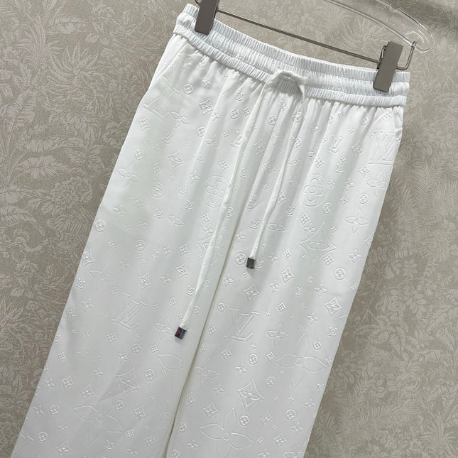 LOUIS VUITTON WIDE-LEG PANTS WITH MONOGRAM PATTERN 275194