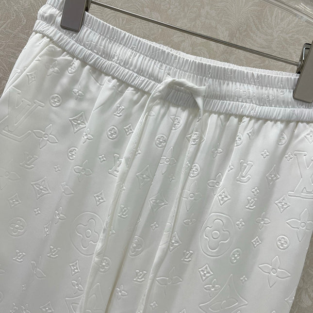 LOUIS VUITTON WIDE-LEG PANTS WITH MONOGRAM PATTERN 275194