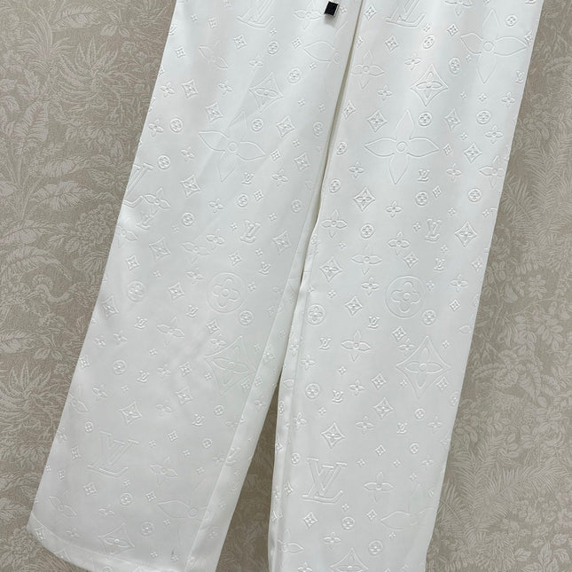 LOUIS VUITTON WIDE-LEG PANTS WITH MONOGRAM PATTERN 275194