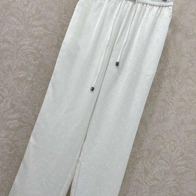 LOUIS VUITTON WIDE-LEG PANTS WITH MONOGRAM PATTERN 275194