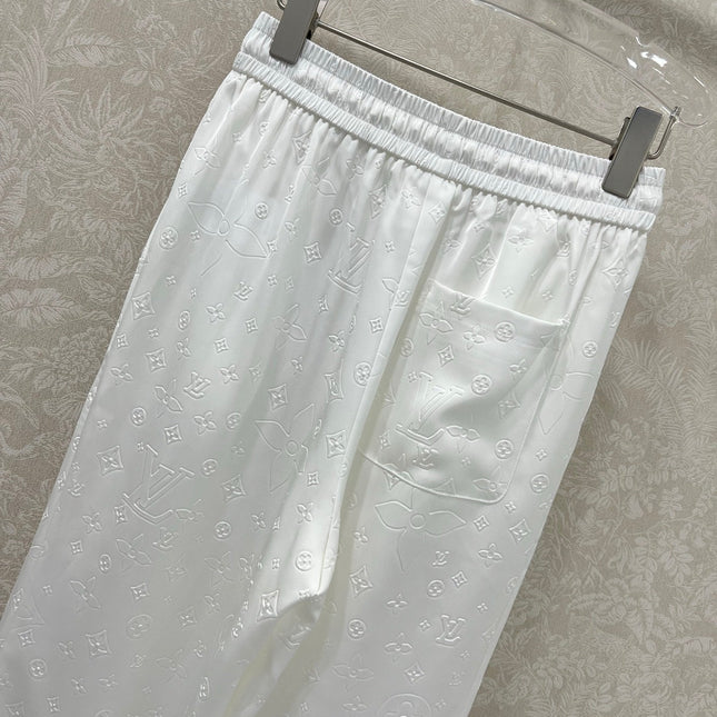 LOUIS VUITTON WIDE-LEG PANTS WITH MONOGRAM PATTERN 275194