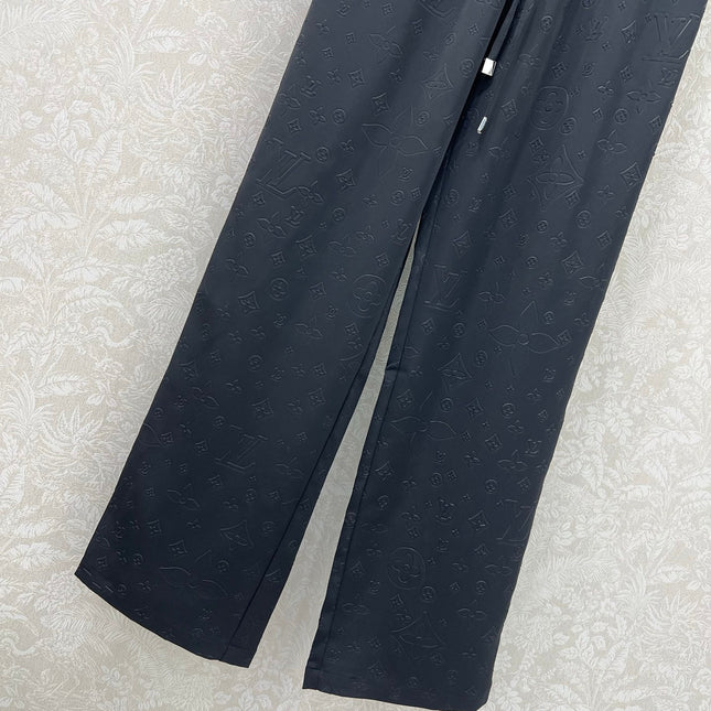 LOUIS VUITTON WIDE-LEG PANTS WITH MONOGRAM PATTERN 275196