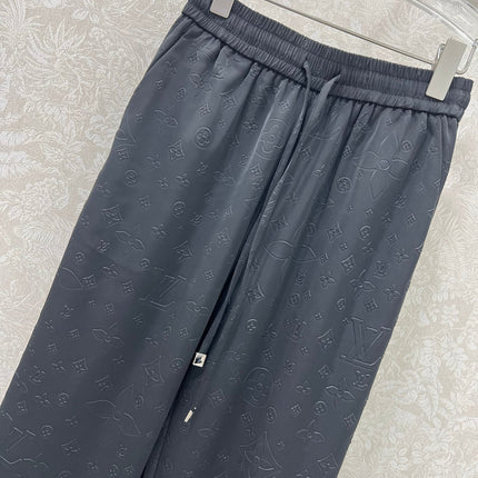 LOUIS VUITTON WIDE-LEG PANTS WITH MONOGRAM PATTERN 275196
