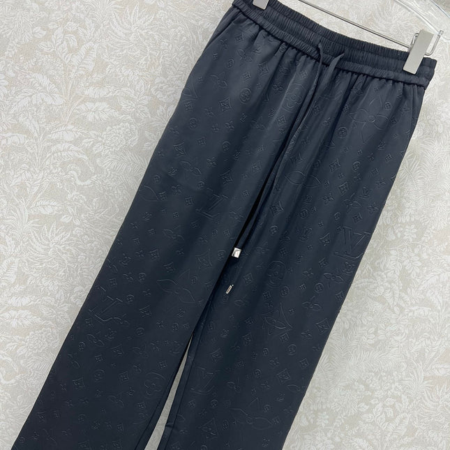 LOUIS VUITTON WIDE-LEG PANTS WITH MONOGRAM PATTERN 275196