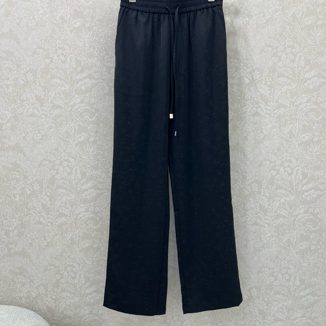 LOUIS VUITTON WIDE-LEG PANTS WITH MONOGRAM PATTERN 275196