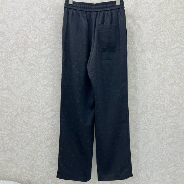 LOUIS VUITTON WIDE-LEG PANTS WITH MONOGRAM PATTERN 275196