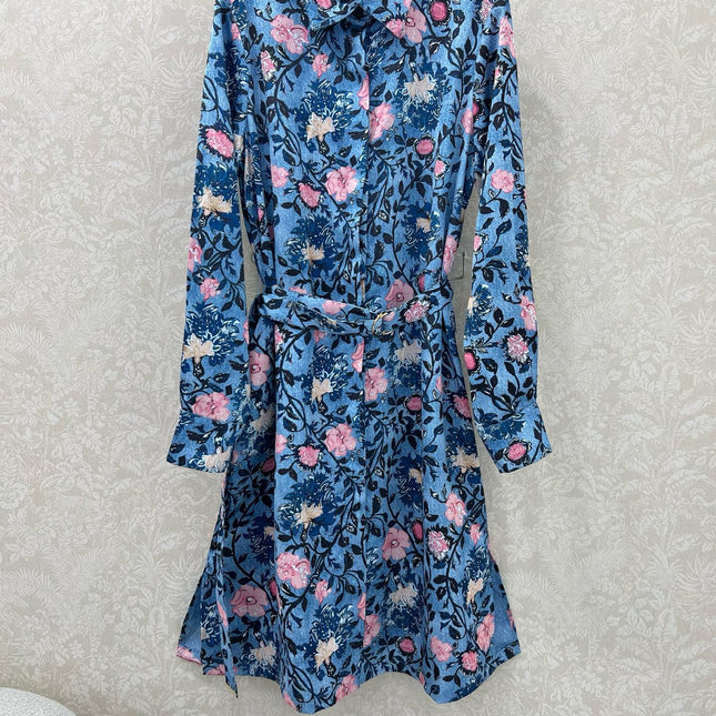 LV BELTED LONG SHIRT DRESS 275181
