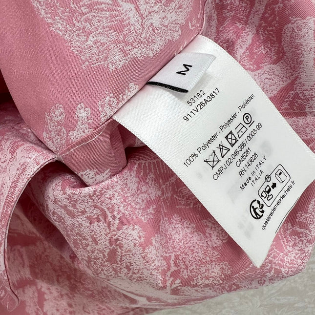 DIOR HOODED HALF-ZIP PRINTED DRESS 275178