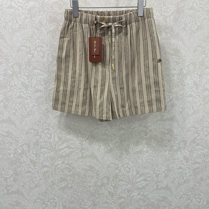 RALPH LAUREN STRIPED LINEN SHORTS 269163
