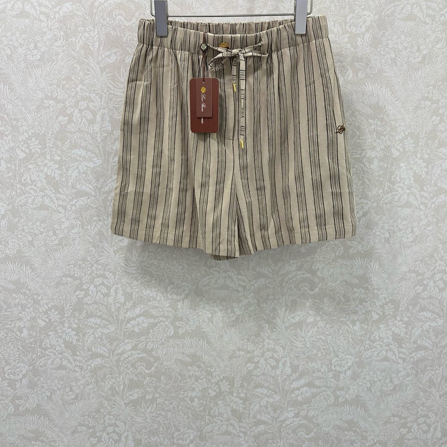 RALPH LAUREN STRIPED LINEN SHORTS 269163