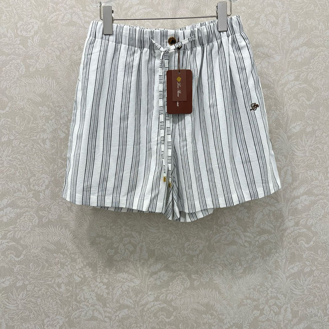 RALPH LAUREN STRIPED LINEN SHORTS 269163