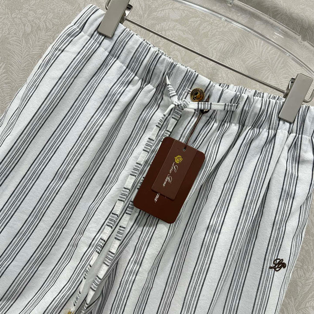 RALPH LAUREN STRIPED LINEN SHORTS 269163