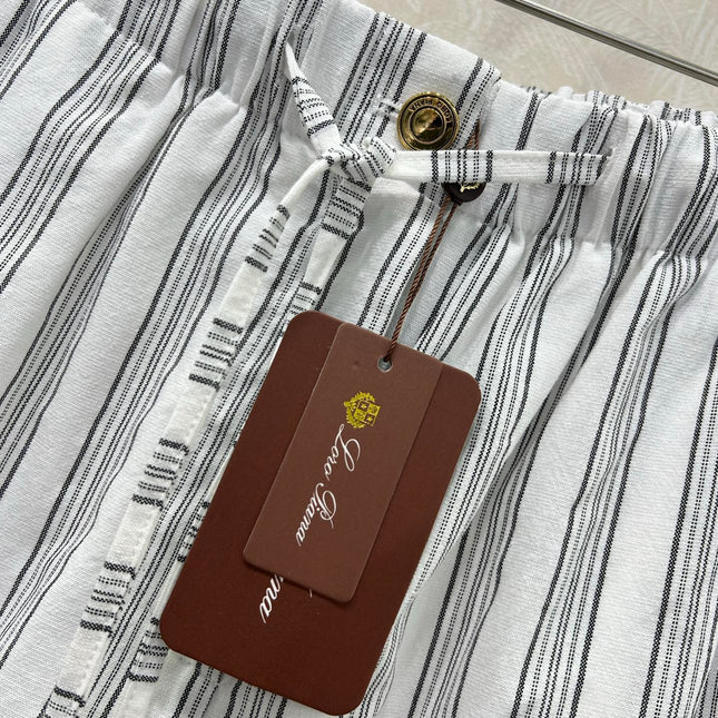 RALPH LAUREN STRIPED LINEN SHORTS 269163