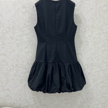DIOR BLACK SLEEVELESS DRESS 269198