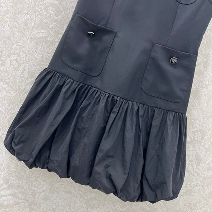 DIOR BLACK SLEEVELESS DRESS 269198