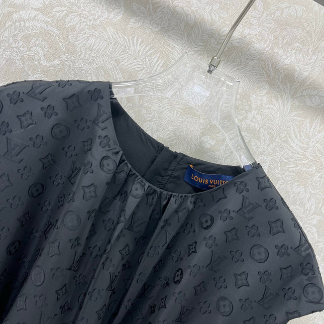 LV BLACK SLEEVELESS DRESS WITH BELT 269226