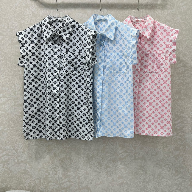 LV SLEEVELESS LOGO PRINT TOP 269947