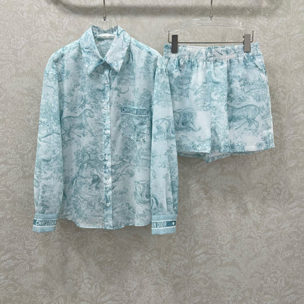 DIOR SET LONG-SLEEVE SHIRT AND SHORTS 269954