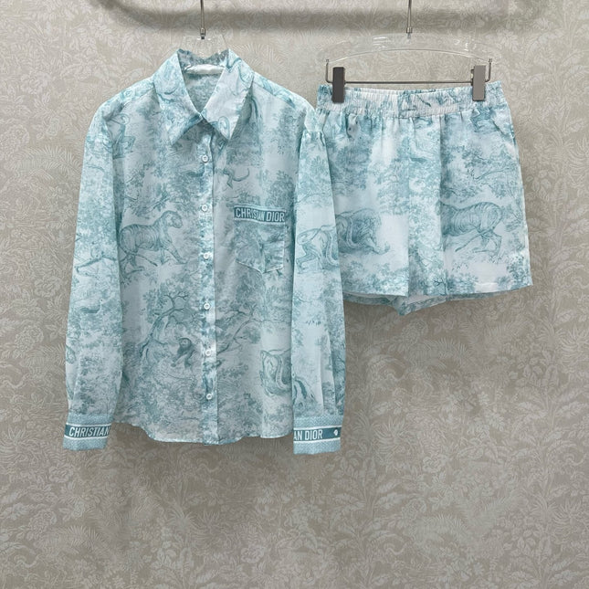 DIOR SET LONG-SLEEVE SHIRT AND SHORTS 269954