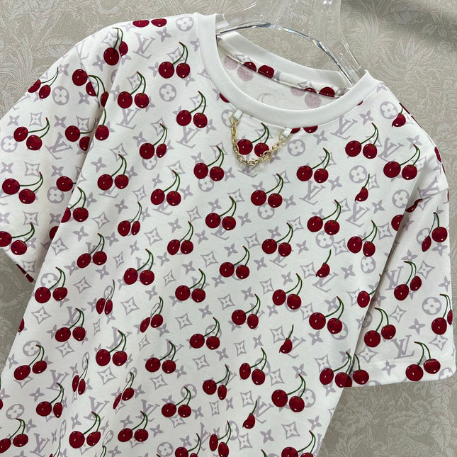 LOUIS VUITTON CHERRY BLOSSOM PRINT T-SHIRT 275068
