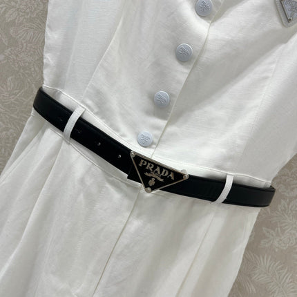 PRADA LONG DRESS WITH ELASTIC WAISTBAND 275252